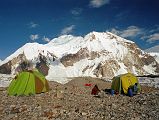 12 Shagring Camp On The Upper Baltoro Glacier With Baltoro Kangri